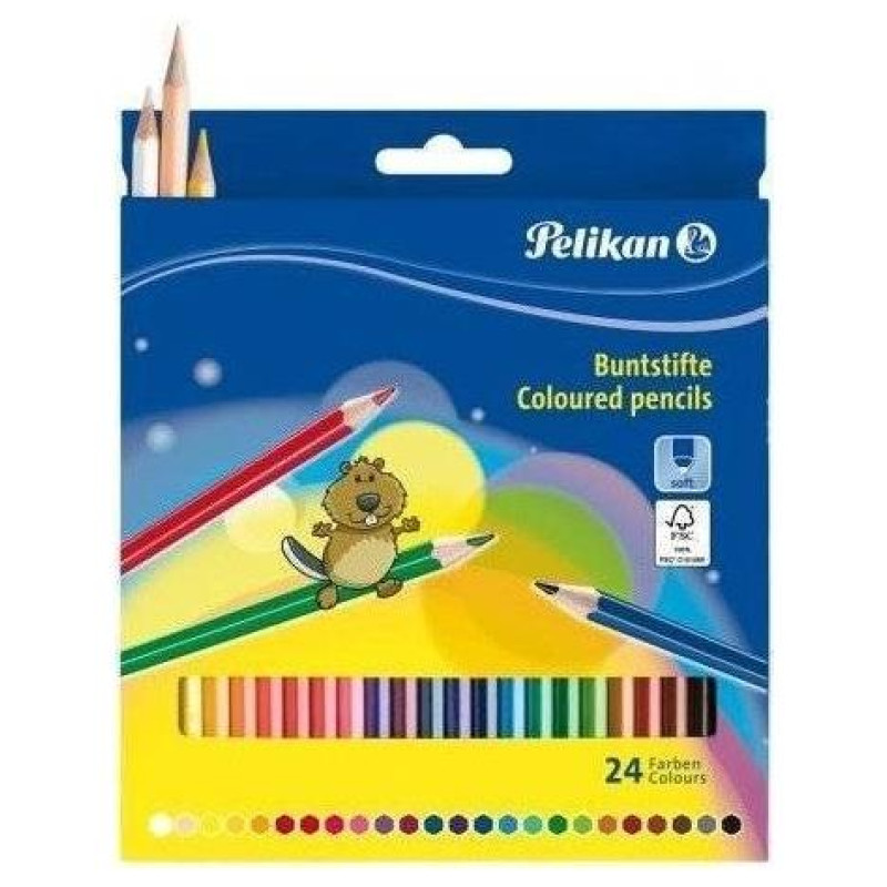 Pelikan Ξυλομπογιές Set 24 Τεμαχίων 72401
