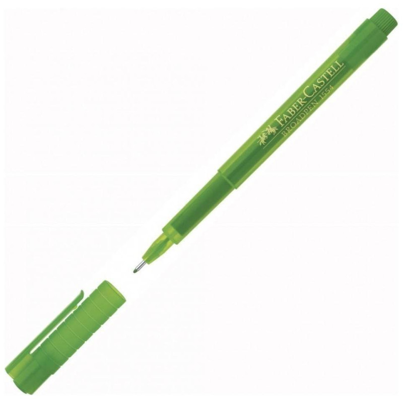Faber Castell Μαρκαδοράκι Fine Broadpen 0.8mm 1554 Light Green