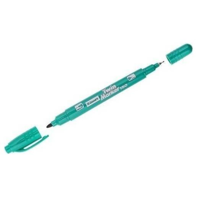Luxor Μαρκοδόρος Τwin Με Διπλή Μύτη 0,7-1mm Πράσινο 14637 Luxor Μαρκοδόρος Τwin Με Διπλή Μύτη 0,7-1mm Πράσινο 14637