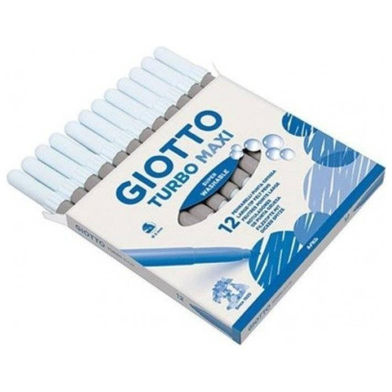 Giotto Μαρκαδόροι Turbo Maxi Χοντροί  12τεμ Γκρι