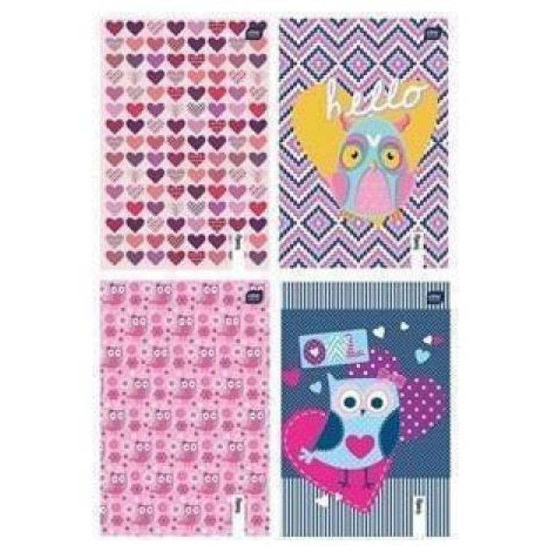 Interdruk Τετράδιο Σπιράλ Sweety 21χ29/1θ 60σ 50438