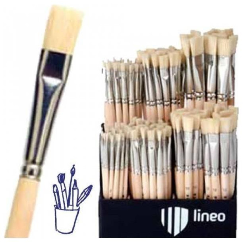 Lineo Πινέλο Ζωγραφικής Πλακέ No14 Lineo Πινέλο Ζωγραφικής Πλακέ No14