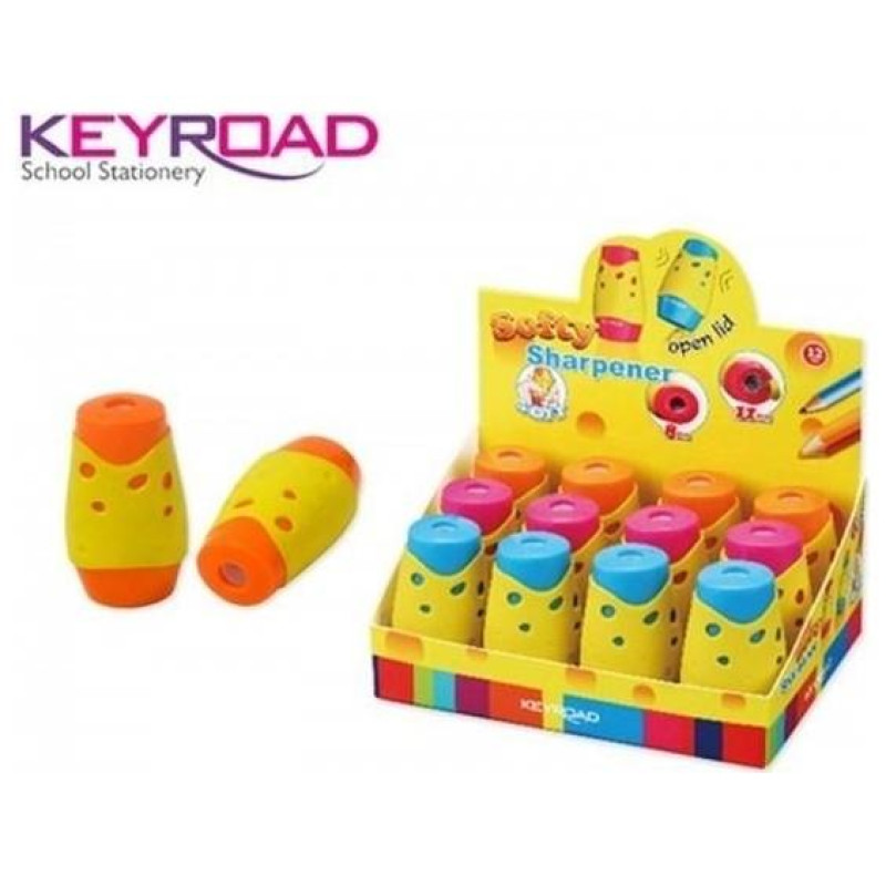 Keyroad Ξύστρα Πλαστική Βαρελάκι Μονή 971159
