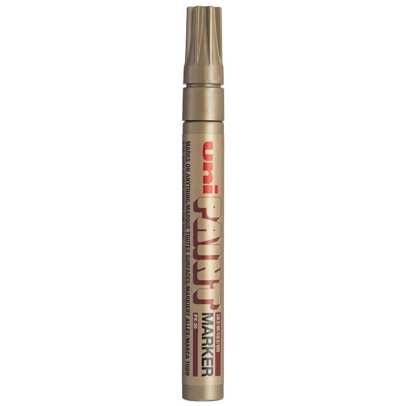 Uni Μαρκαδόρος Ανεξίτηλος PX-20 2.2mm Medium Gold