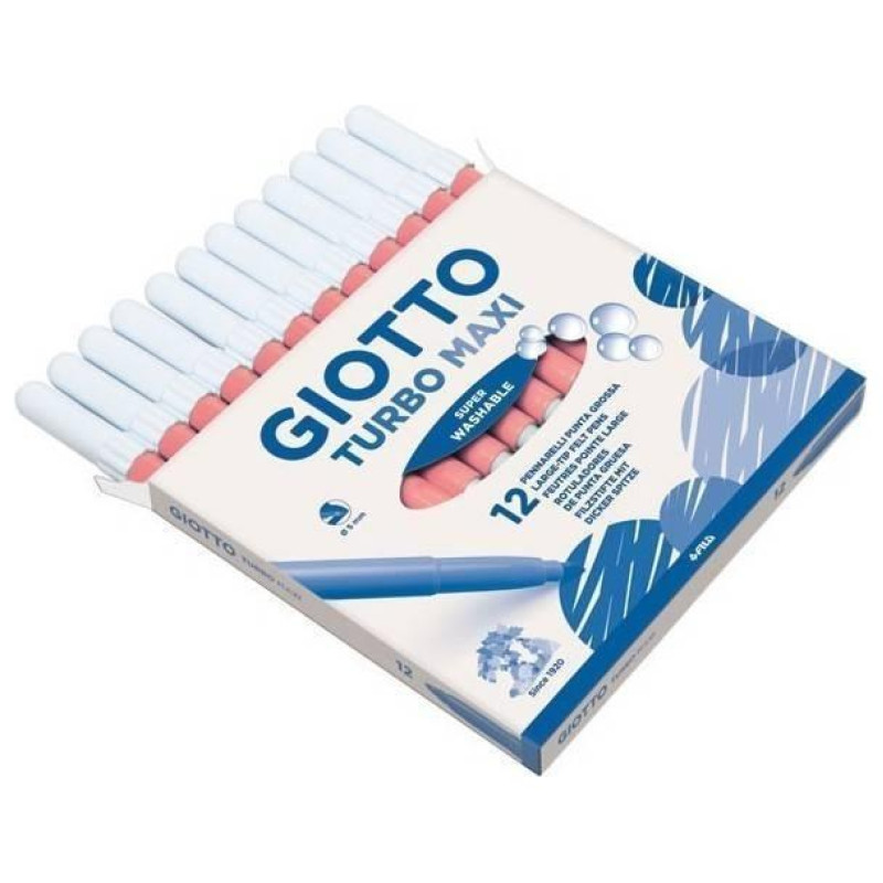 Giotto Μαρκαδόροι Turbo Maxi Χοντροί 12τεμ Rose 456006