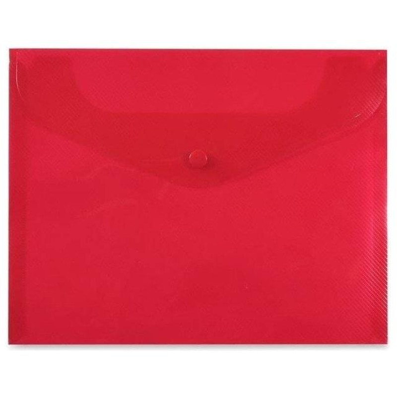 Mallfox Φάκελος Κουμπί Α5 Διάφανος Jelly Red 105-A5-JR Mallfox Φάκελος Κουμπί Α5 Διάφανος Jelly Red 105-A5-JR