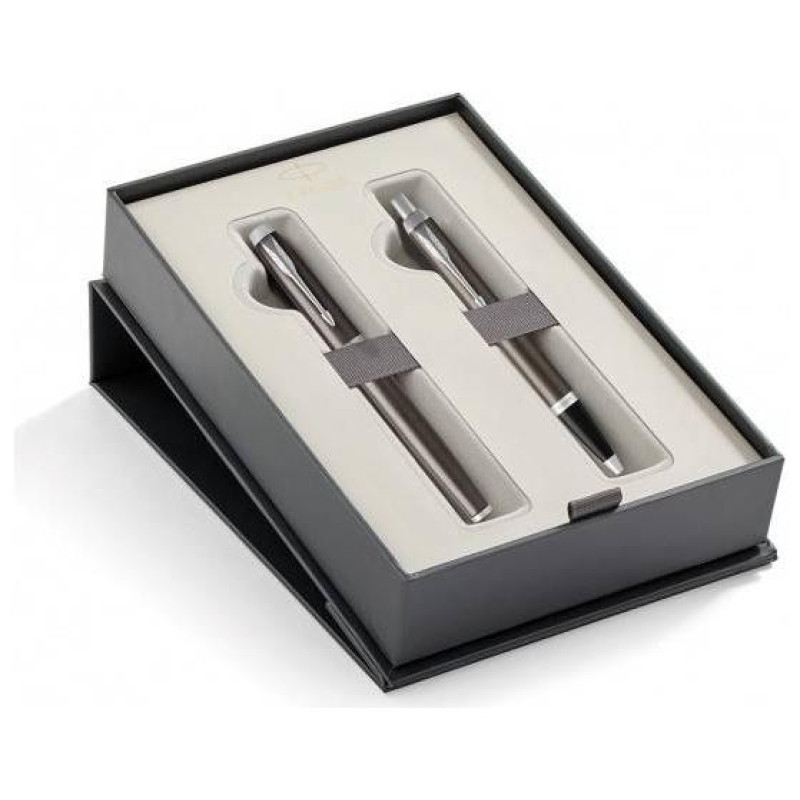 SET GIFTPACK PARKER Στυλό Διαρκείας & Roller Ball NEW I.M PREMIUM CORE DARK ESPRESSO CT