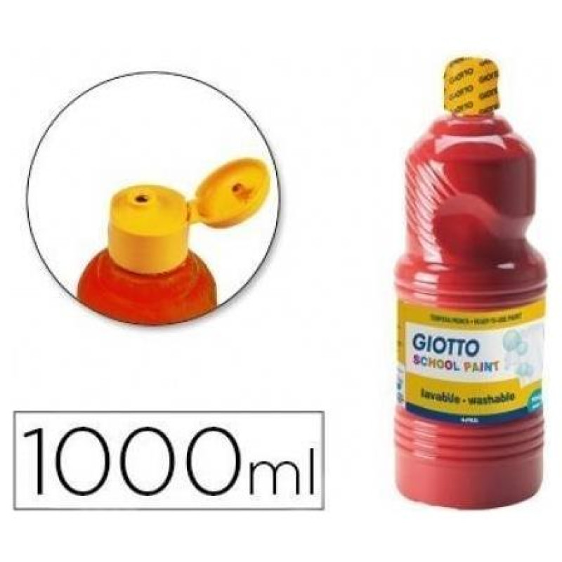 Giotto Τέμπερα Σχολική 1000ml Κόκκινη 535508