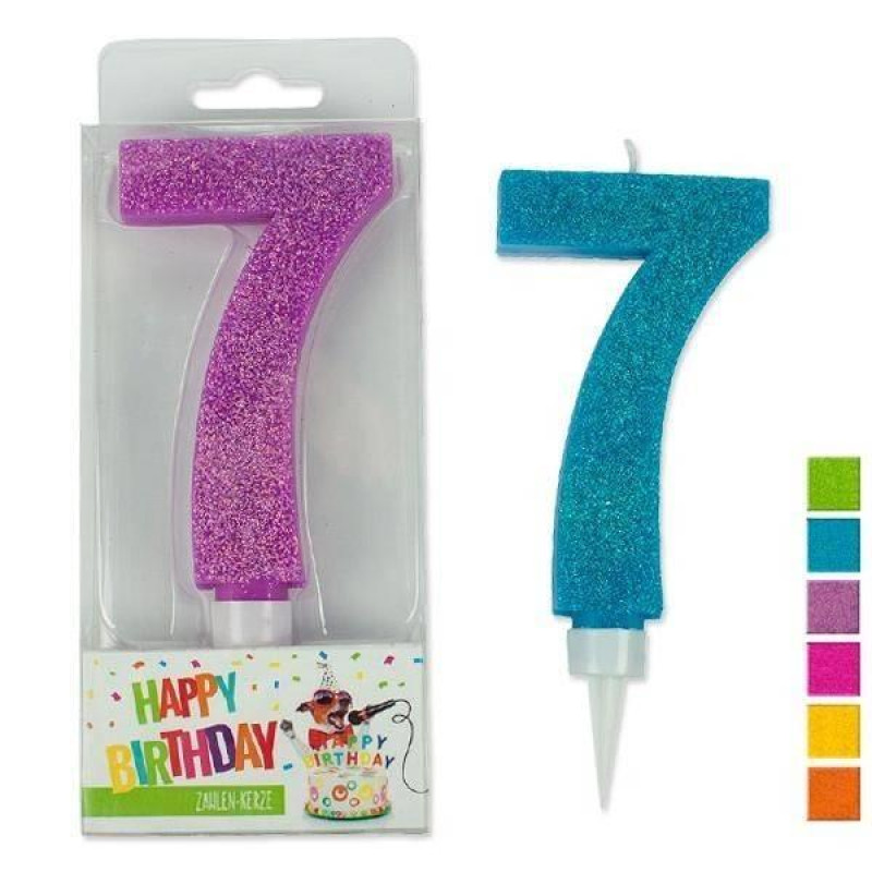 Τrend Κεράκια Γενεθλίων Με Στρασάκια Happy Birthday Νο7 942050