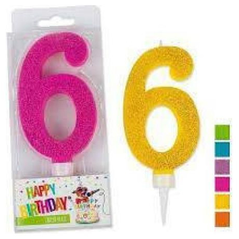 Τrend Κεράκια Γενεθλίων Με Στρασάκια Happy Birthday Νο6 942043