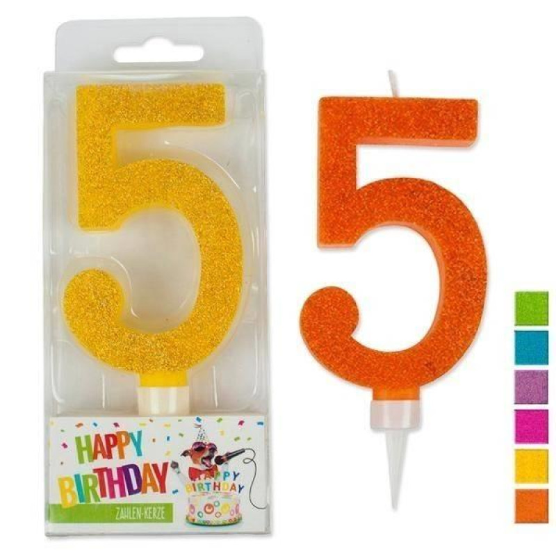 Τrend Κεράκια Γενεθλίων Με Στρασάκια Happy Birthday Νο5 942036