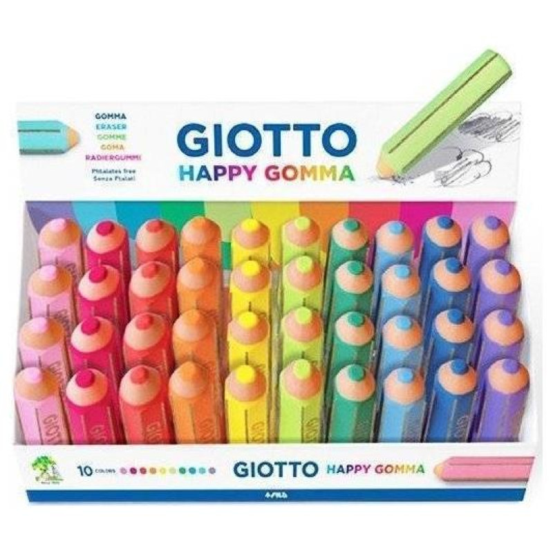 Giotto Happy Gomma Διάφορα Χρώματα 233700