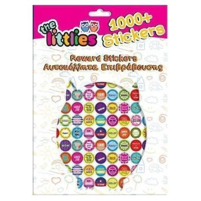 The Littlies Μπλοκ Με Αυτοκόλλητα Επιβράβευσης 8σελ 21x31cm  646650