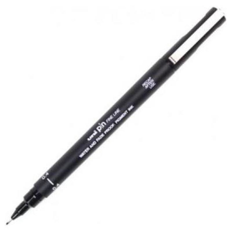 Uniball Μαρκαδόρος Λεπτής Γραφής 0,4mm Black PIN04-200