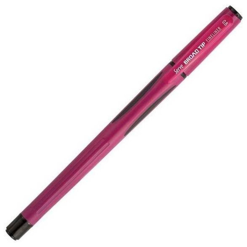 Serve Μαρκαδόρος Γραφής Broadtip Fineliner Βυσσινί 0.8mm Serve Μαρκαδόρος Γραφής Broadtip Fineliner Βυσσινί 0.8mm