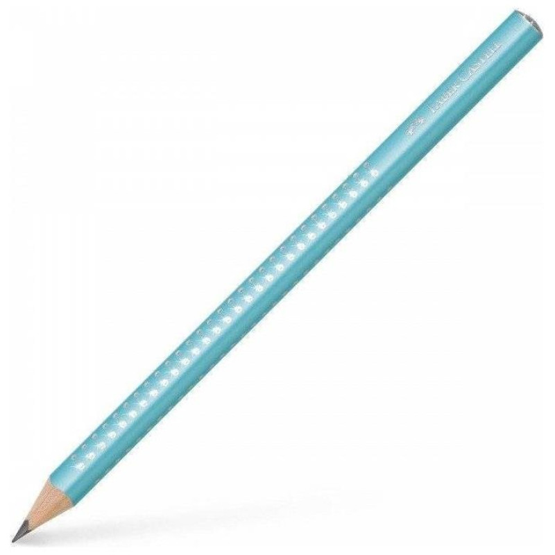 Faber Castell Μολύβι Sparkle Jumbo B Τιρκουάζ 111605