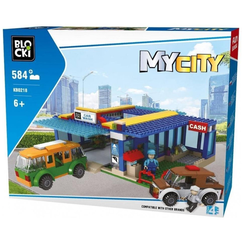Blocki MyCity Πλυντήριο Αυτοκινήτων 584 τεμ. KB0218