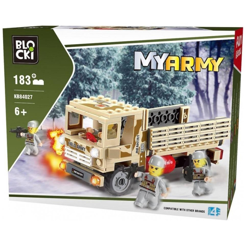 Blocki MyArmy Στρατιωτικό Όχημα 183 τεμ. KB84027