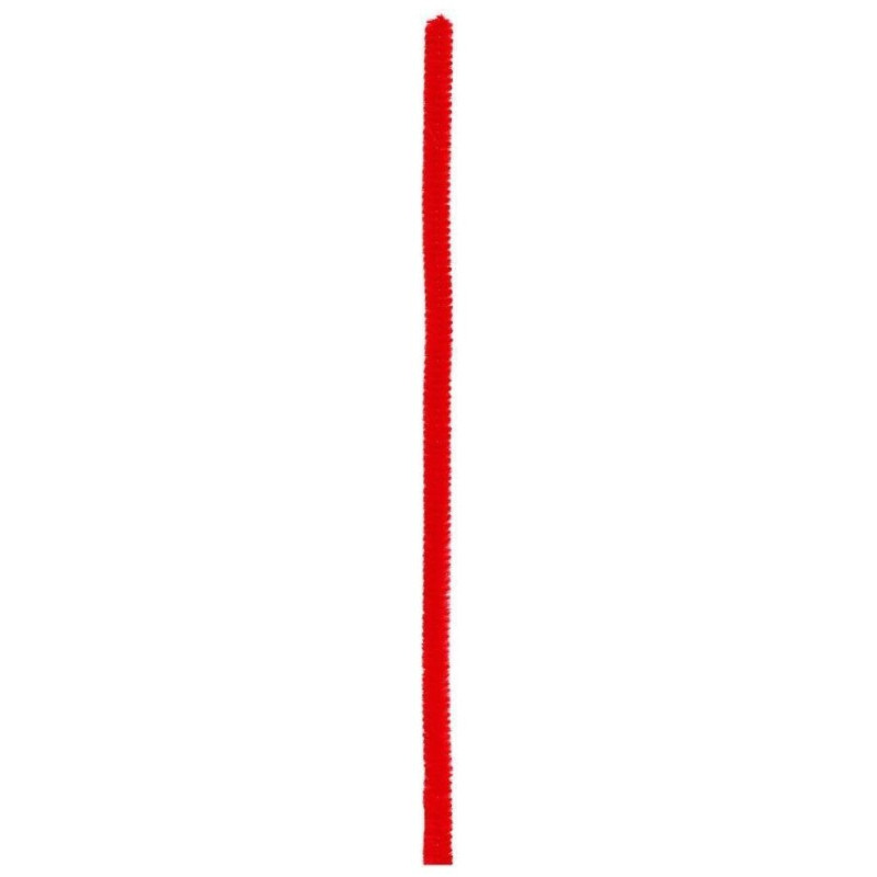 Meyco Σύρμα Πίπας Chenille 8 mm-50cm, 10 X Κόκκινο M22003