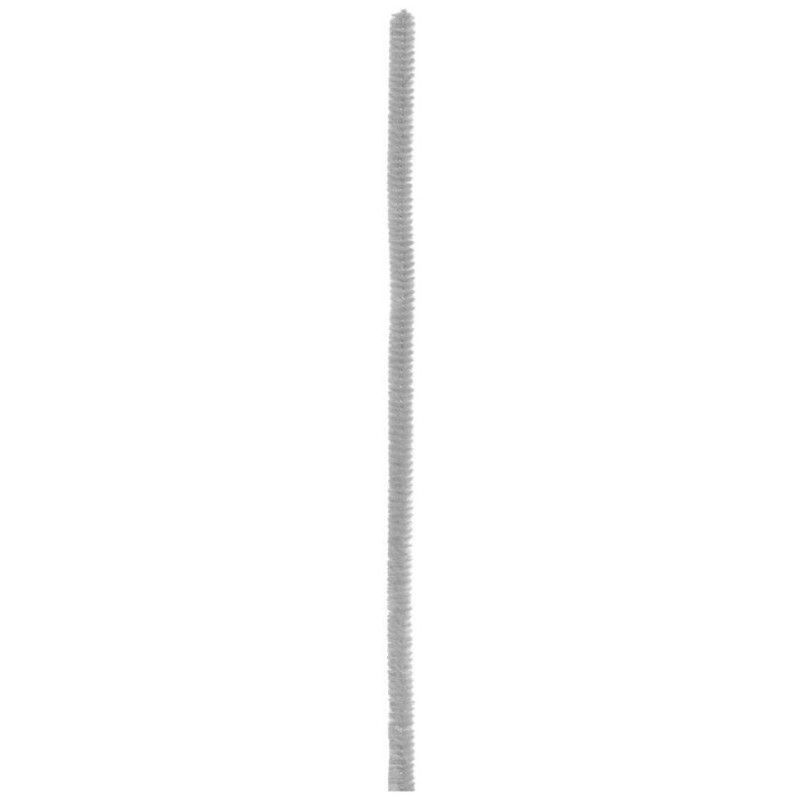 Meyco Σύρμα Πίπας Chenille 8 mm-50cm 10τεμ Γκρι M22013