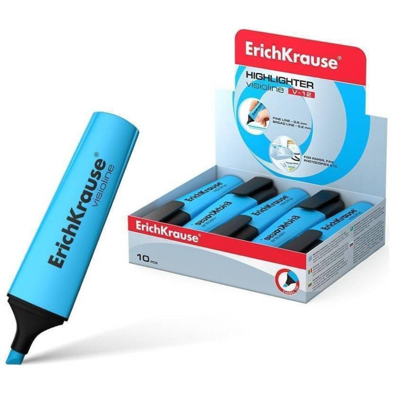 ErichKrause Μαρκαδόρος Υπογράμμισης Visioline V-12 1Τεμ Μπλε EK32500
