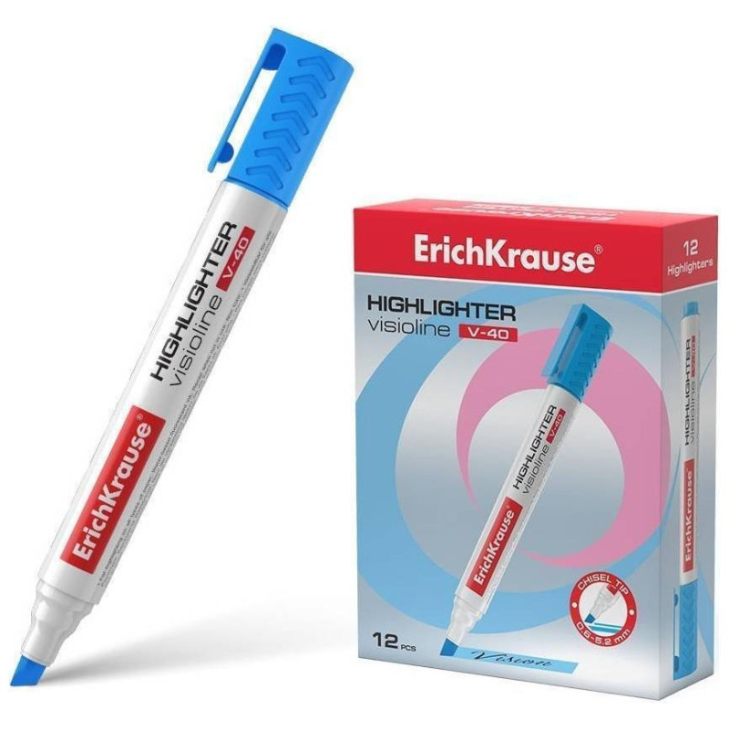 ErichKrause Μαρκαδόρος Υπογράμμισης Visioline V-40 Μπλε 1Τεμ EK30978