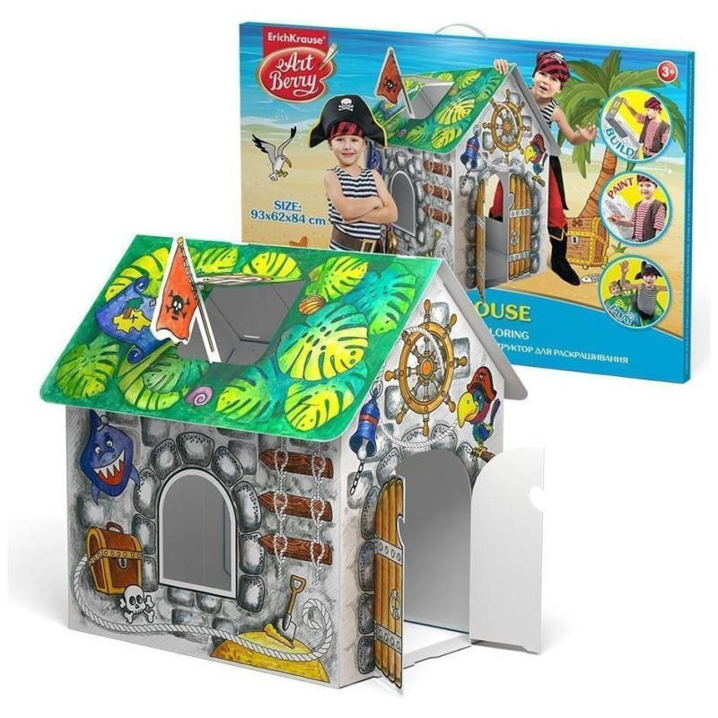 ErichKrause Σετ Χειροτεχνίας & Ζωγραφικής Playhouse ArtBerry® Pirate house EK39231