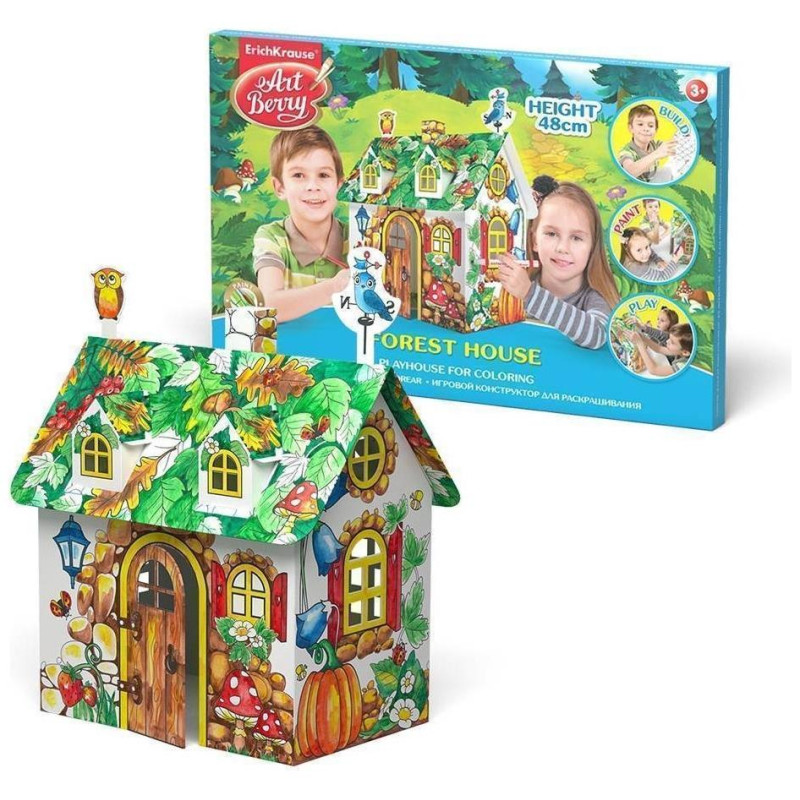 ErichKrause Σετ Χειροτεχνίας & Ζωγραφικής Playhouse ArtBerry® Δασική Κατοικία EK39222