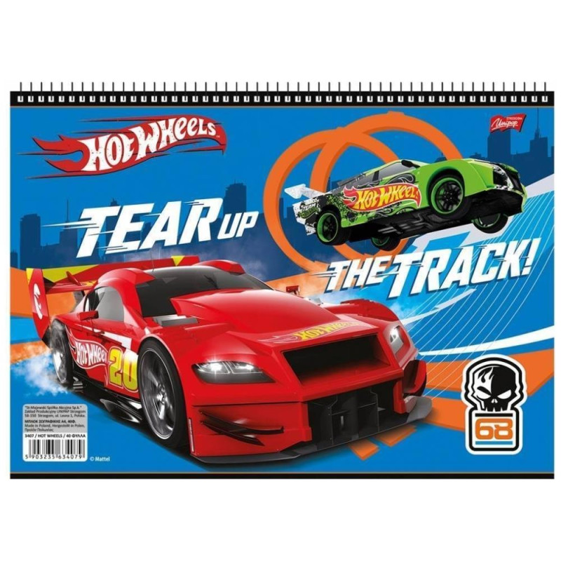 Salko Μπλοκ Ζωγραφικής Νο21 Hot Wheels S3407