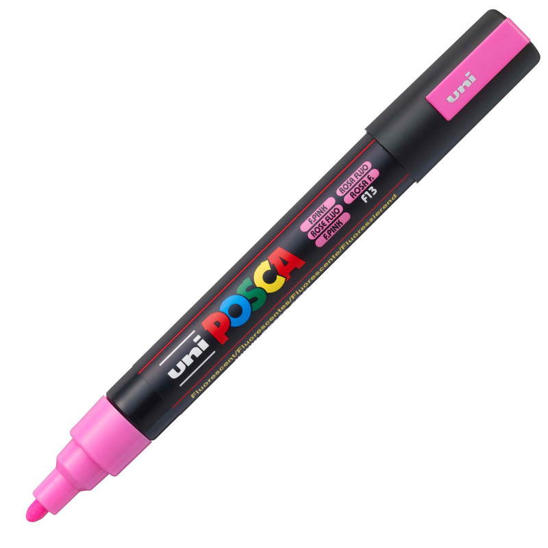 ΜΑΡΚΑΔΟΡΟΙ UNI POSCA PC-5M MEDIUM FLUO PINK