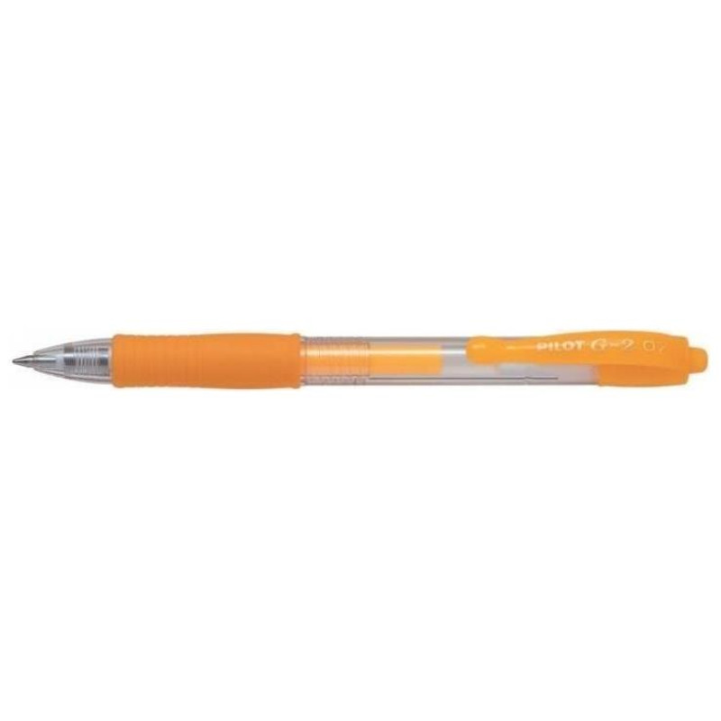 Pilot Στυλό G-2 0.7mm Νέον Βερικοκί  BL-G2-7NAO