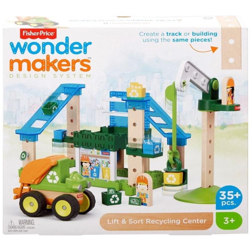 Fisher Price Wonder Κατασκευαστές Κέντρο Ανακύκλωσης Ξύλου 35 τεμ GFJ12 Fisher Price Wonder Κατασκευαστές Κέντρο Ανακύκλωσης Ξύλου 35 τεμ GFJ12