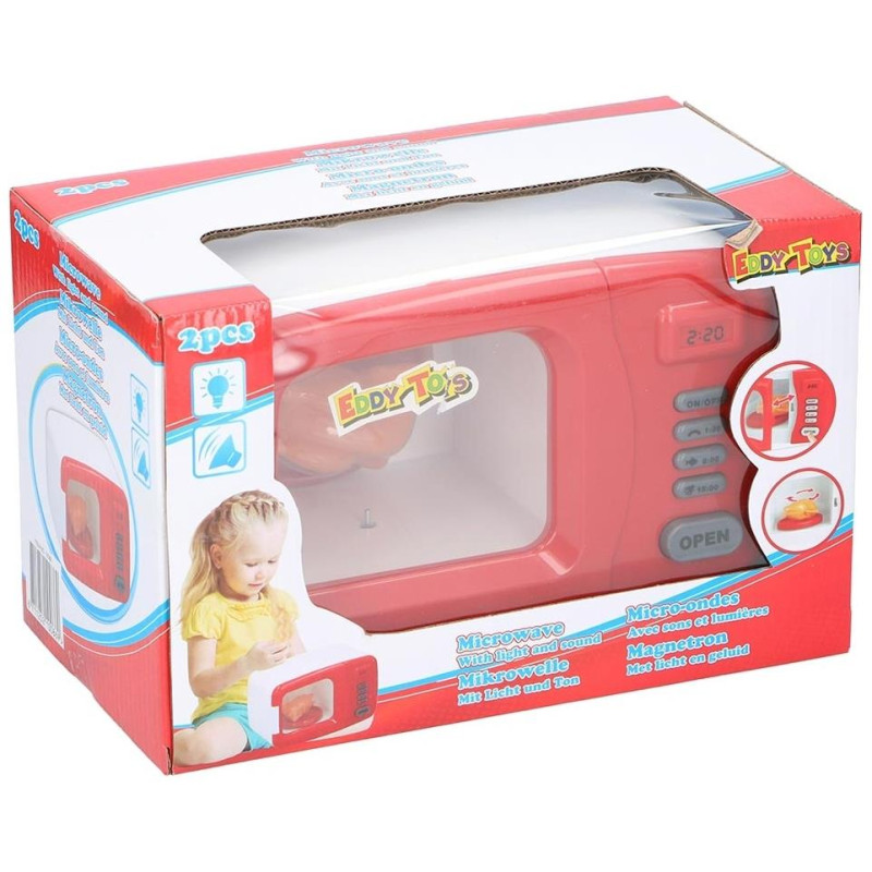 ΕddyToys Φούρνος μικροκυμάτων με φως και ήχο: 20x13x13 cm 10086 ΕddyToys Φούρνος μικροκυμάτων με φως και ήχο: 20x13x13 cm 10086