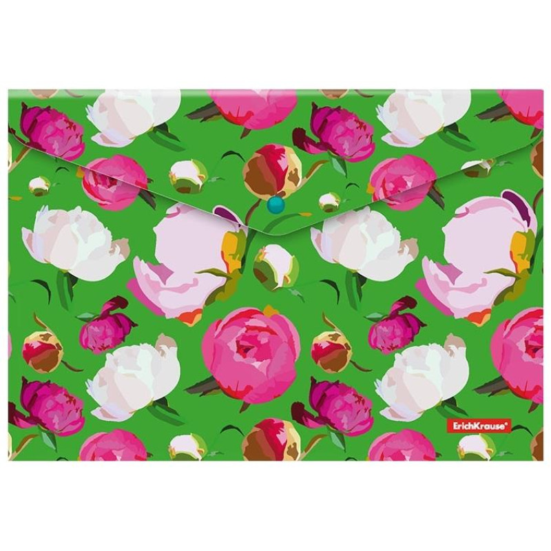 Erichkrause Φάκελος Κουμπί Peonies A4 EK47061