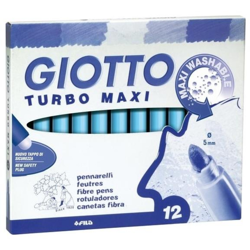 Giotto Μαρκαδόρος Χοντρός Γαλάζιος Τurbo Maxi 1040336