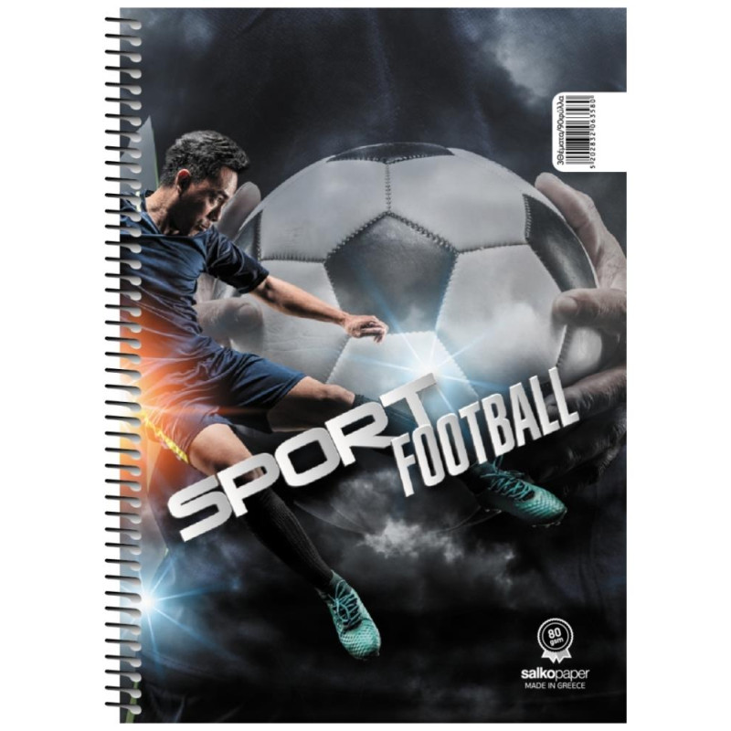 Salko Σπιράλ Sport 17x25/60σελ. 1 Θέμα S6351