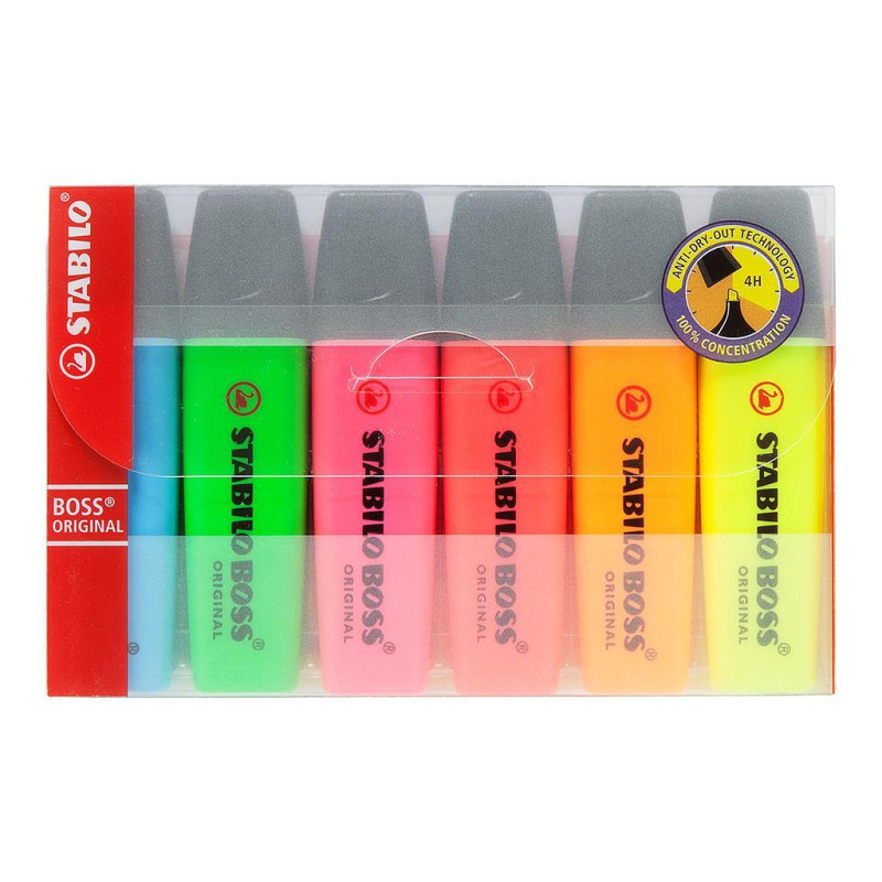 ΜΑΡΚΑΔΟΡΟΙ STABILO BOSS  70/ 6 SET/6τεμ