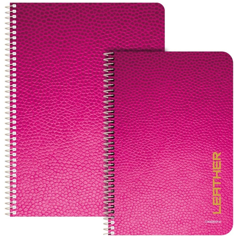 Logigraf Leather Τετράδιο Σπιράλ 17χ25 4θ 120φ 00814