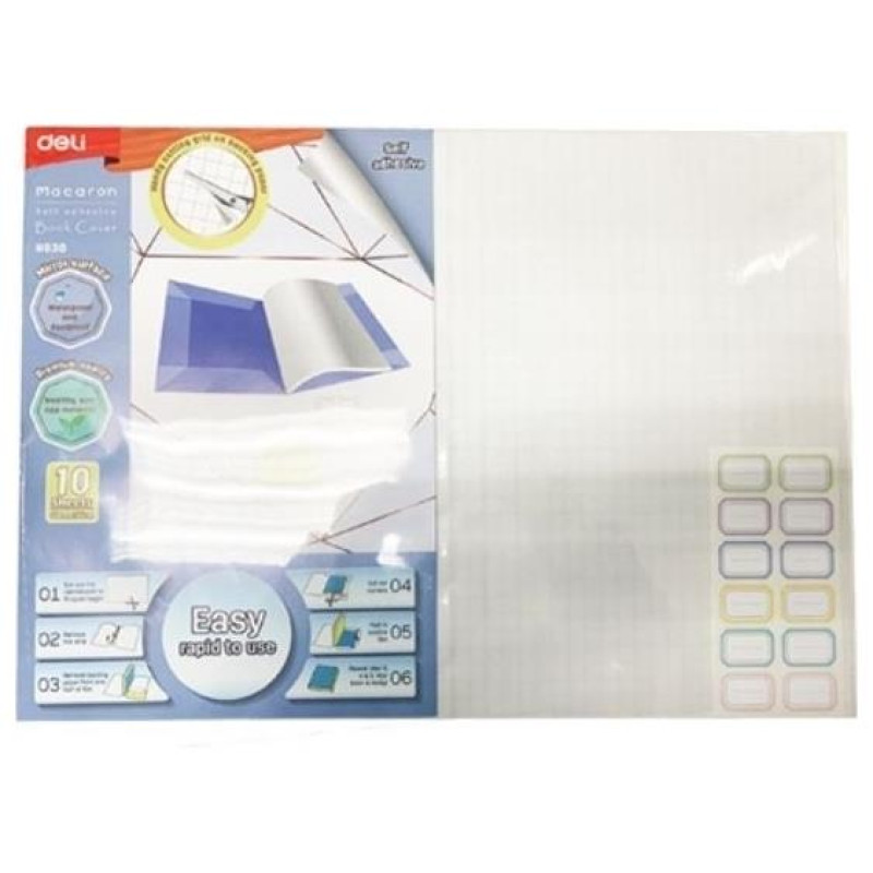 Deli Κάλυμμα Βιβλίου Αυτοκόλλλητο 10 τεμ 50x36cm 231.911353