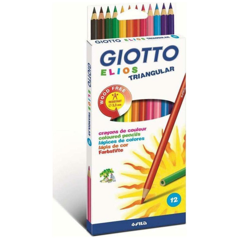 Giotto Ξυλομπογιές Elios Τριγωνικές 12τεμ 275800