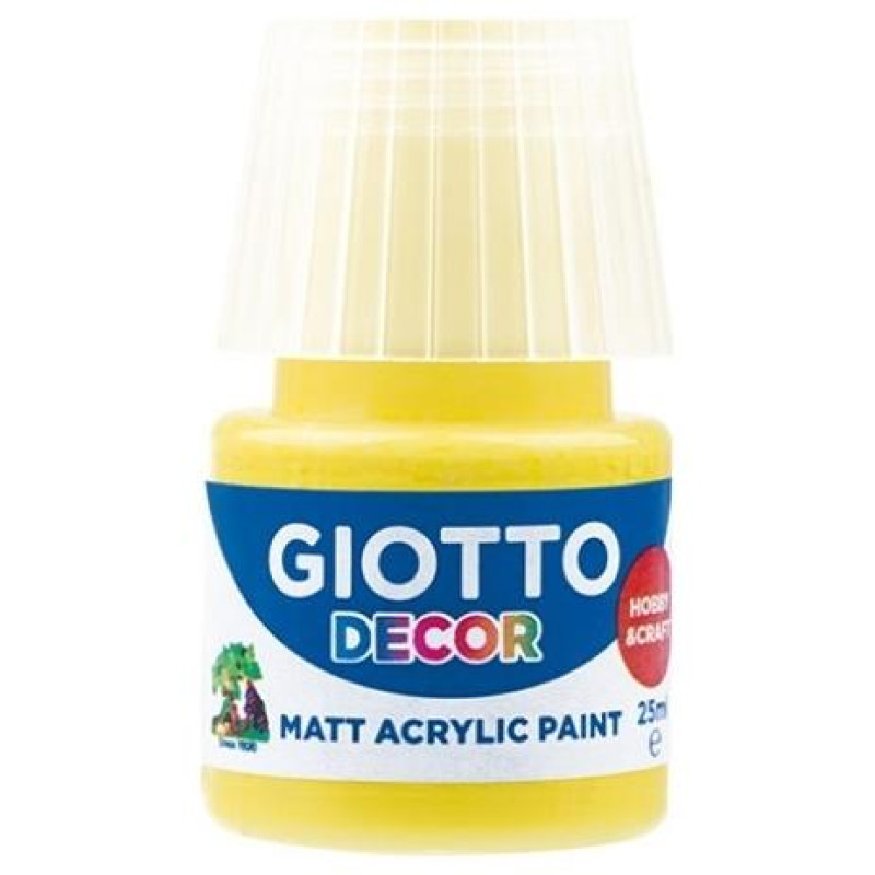 Giotto Decor Acrylic 25 ml Primary Yellow 538102 Giotto Decor Acrylic 25 ml Primary Yellow 538102