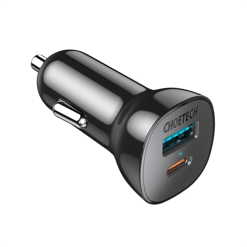 Choetech Φορτιστής Αυτοκινήτου Dual PD/QC 2XUSB 18W TC0005 Choetech Φορτιστής Αυτοκινήτου Dual PD/QC 2XUSB 18W TC0005