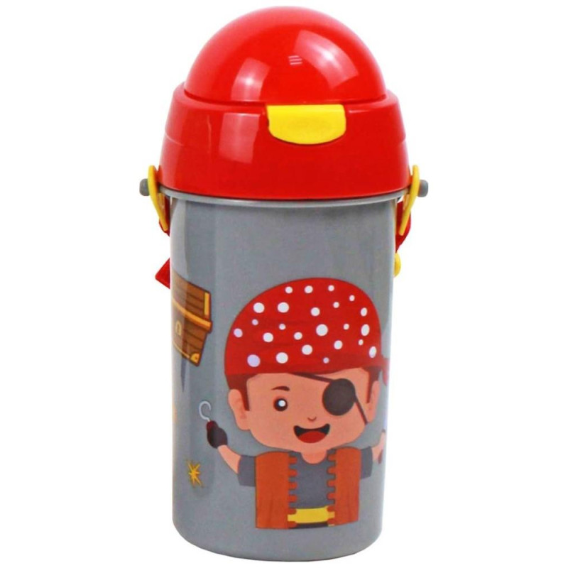 Must Παγούρι 500ml Πλαστικό Mε Καλαμάκι 9x19cm 4 σχέδια Αγόρι 584541