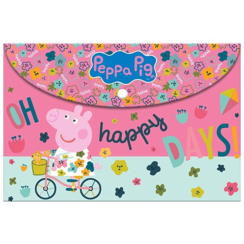 Διακάκης Φάκελος Κουμπί Α4 Peppa Pig 482706