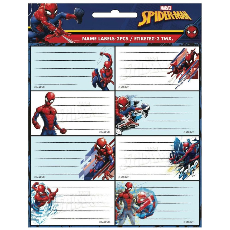 Gim Ετικέτα 2τεμ. Spiderman 777-51946