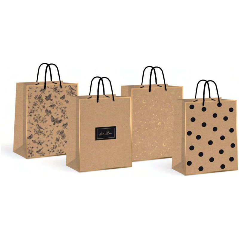 Interdruk Τσάντα Χάρτινη I304155 Kraft Gold Jumbo 33x46x10cm I304155