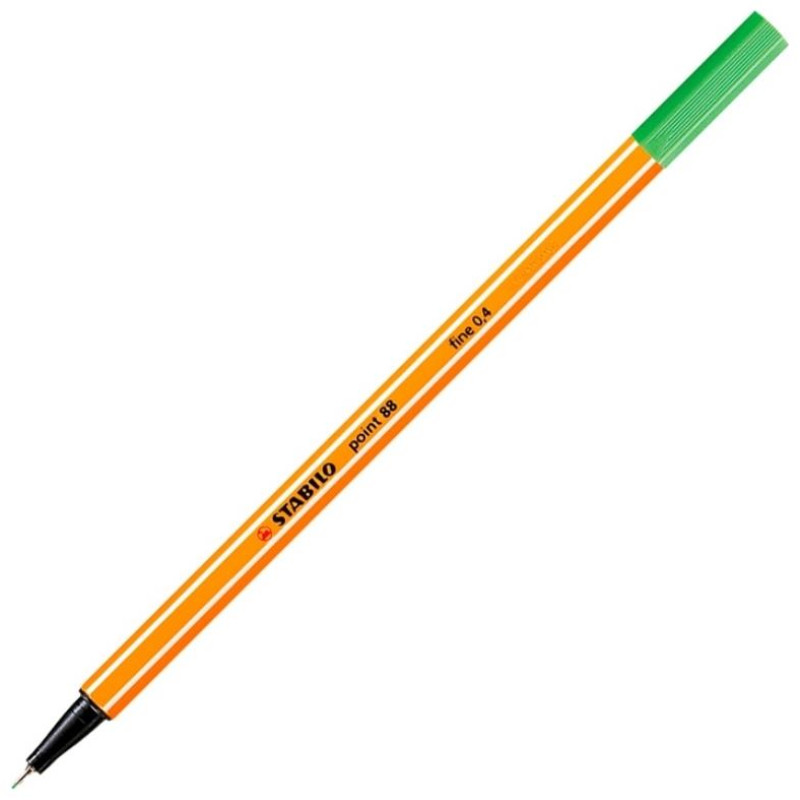 Stabilo Point Μαρκαδοράκι Γραφής Leaf Green 0.4mm 88/43