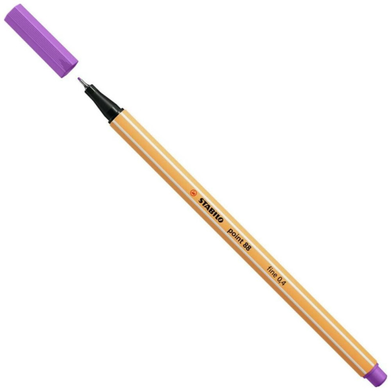 Stabilo Point Μαρκαδόρος Γραφής 0.4mm Λιλά 88/60