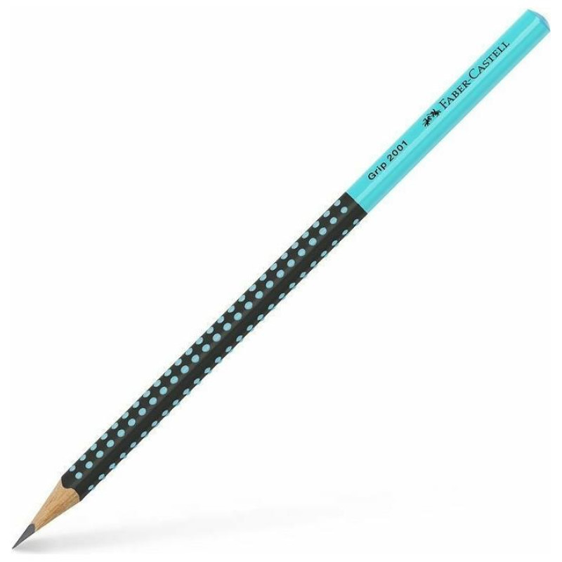 Faber-Castell Grip 2001 Μολύβι Μαύρο - Τιρκουάζ 517012