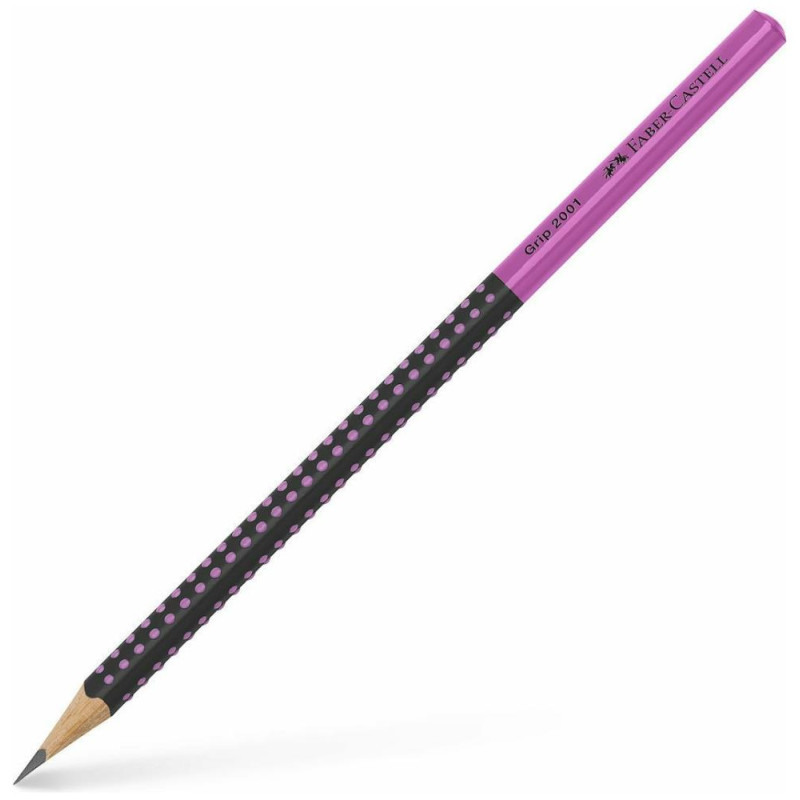 Faber-Castell Grip 2001 Μολύβι Μαύρο Ροζ 517011 Faber-Castell Grip 2001 Μολύβι Μαύρο Ροζ 517011